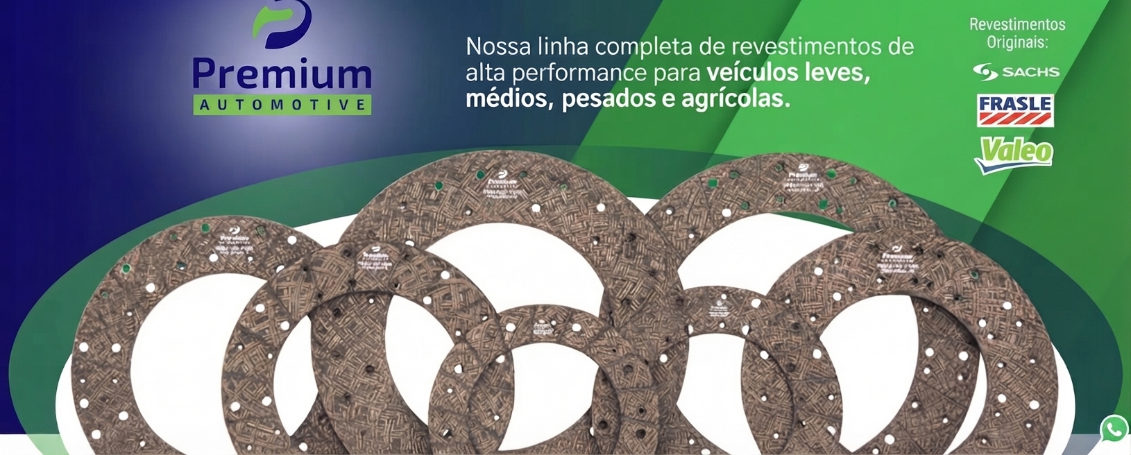Linha de revestimentos para embreagens